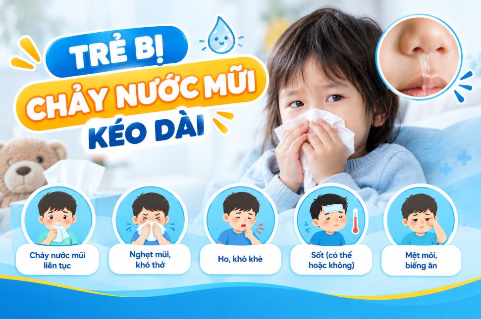 Trẻ bị chảy nước mũi kéo dài: Nguyên nhân và Khi nào cần đi khám
