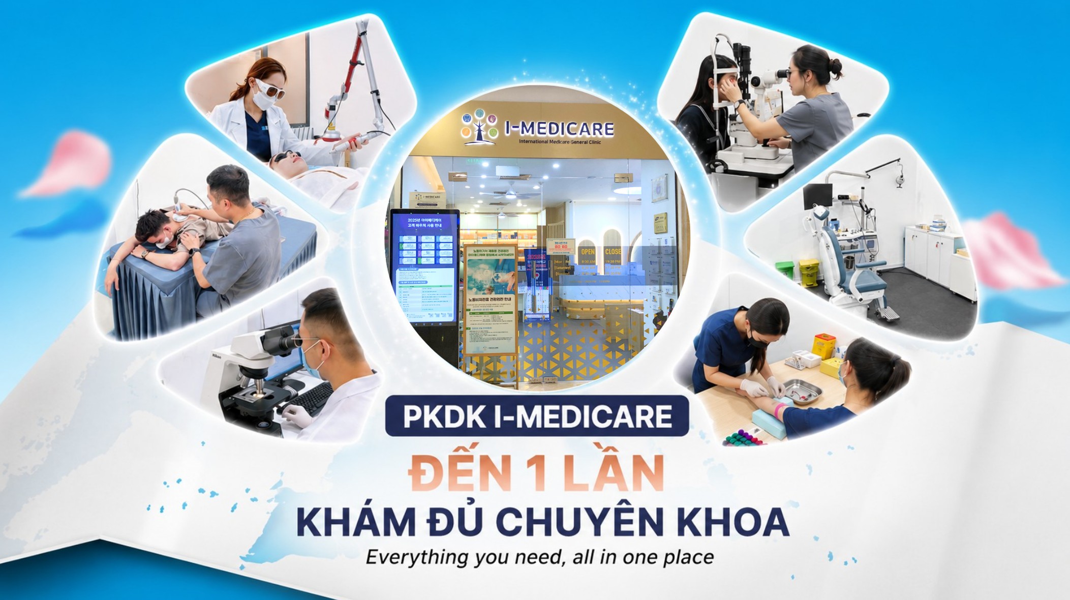 PKĐK I-MEDICARE: Đến 1 lần, khám đủ chuyên khoa, chăm sóc sức khỏe toàn diện