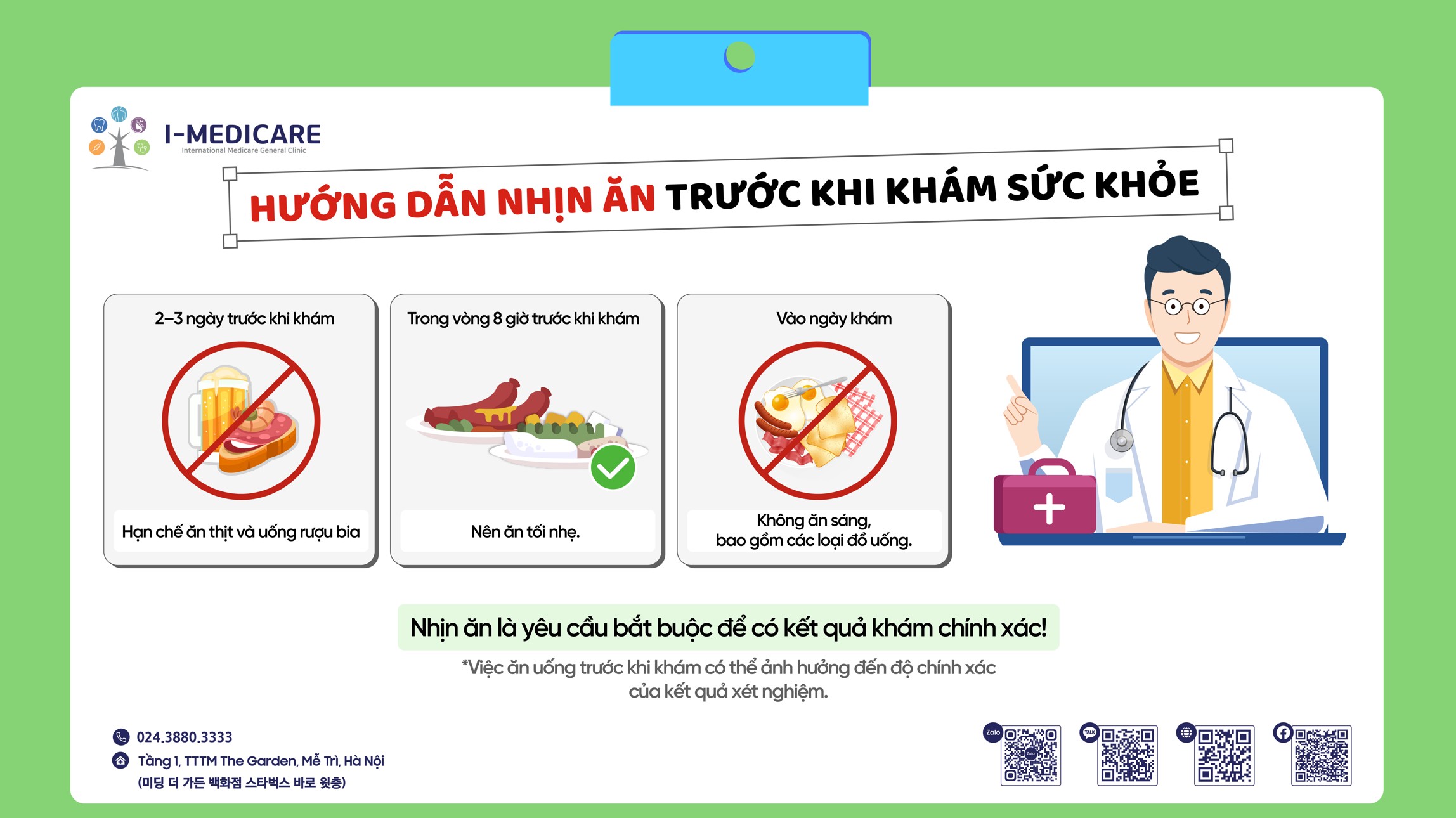 Hướng Dẫn Nhịn Ăn Trước Khi Khám Sức Khỏe, Đảm Bảo Kết Quả Chính Xác
