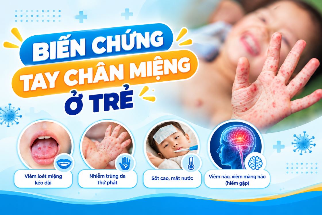 Biến chứng chân tay miệng ở trẻ: dấu hiệu nhận biết và cách phòng tránh