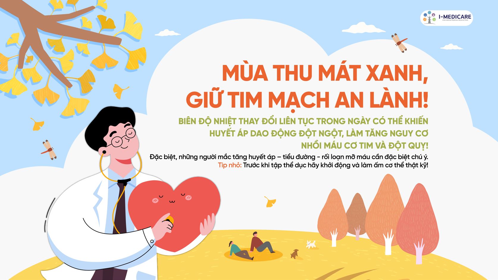 Mùa Thu Mát Xanh – Giữ Tim Mạch An Lành, Phòng Ngừa Đột Quỵ Hiệu Quả Mùa Thu Mát Xanh – Giữ Tim Mạch An Lành, Phòng Ngừa Đột Quỵ Hiệu Quả